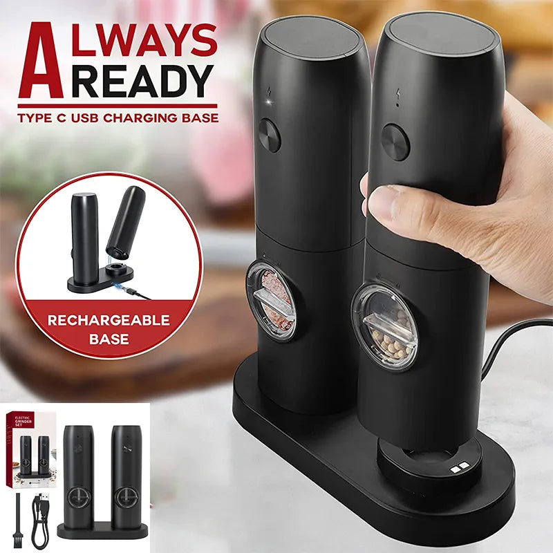 Automatic Pepper Grinder Salt And Pepper - SAVE 30%