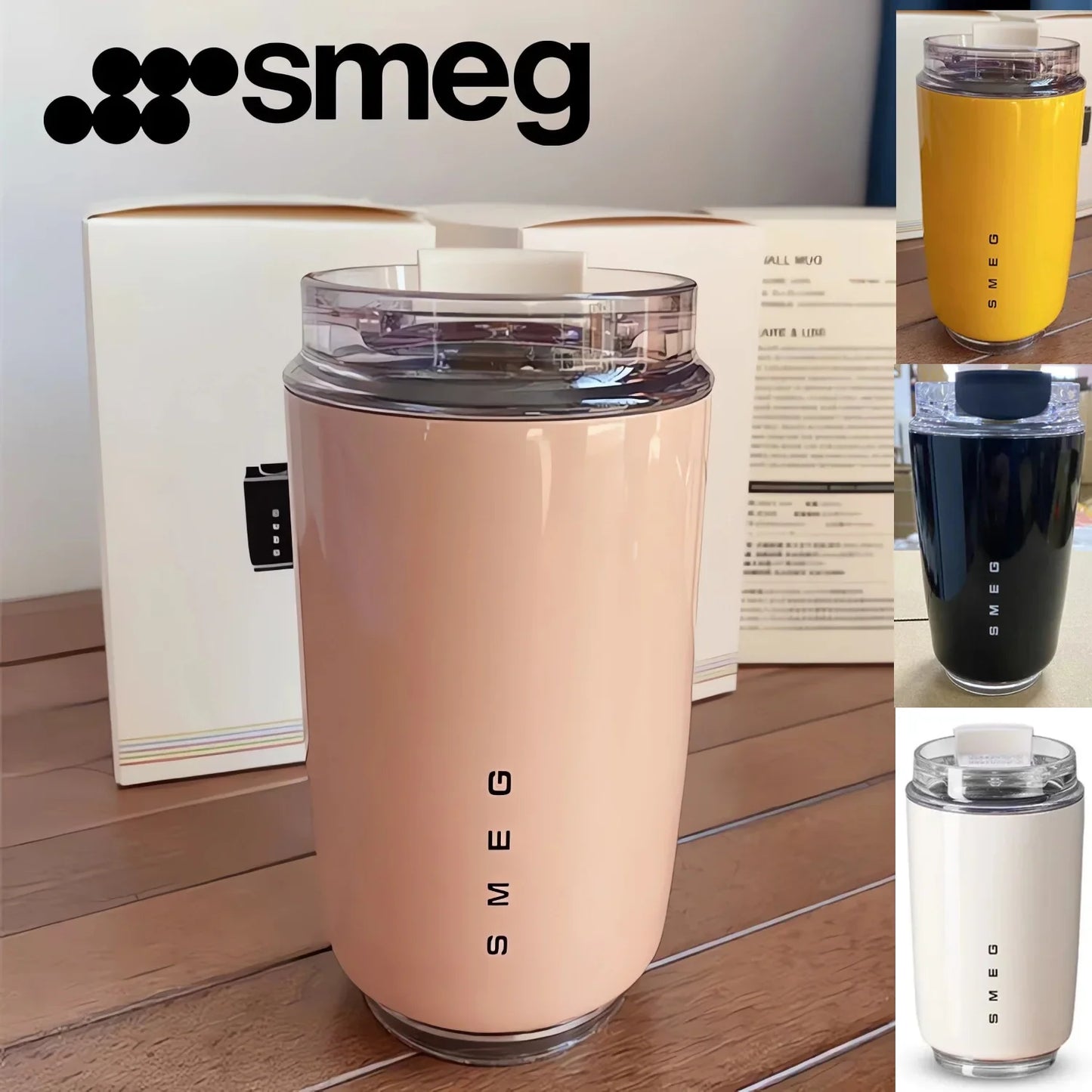 SMEG Stainless Steel Travel Mug - SAVE 30%